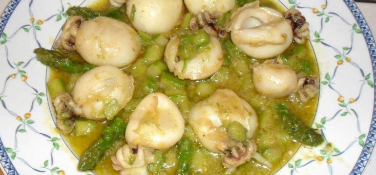 Seppie con asparagi