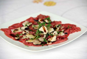 carpaccio carne tartufo