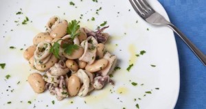 fagioli e calamari